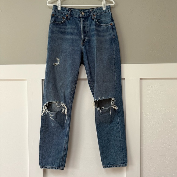 AGOLDE Jamie High Rise Classic Fit Jeans in Angst - Picture 3 of 11